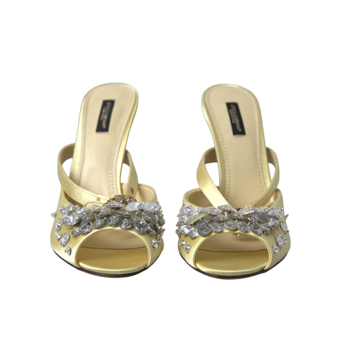 Dolce & Gabbana Crystal Embellished Silk Sandals