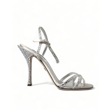 Dolce & Gabbana Elegant Crystal Embellished Heels Sandals