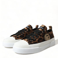 Dolce & Gabbana Elegant Leopard Print Casual Sneakers