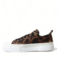 Dolce & Gabbana Elegant Leopard Print Casual Sneakers