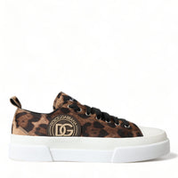 Dolce & Gabbana Elegant Leopard Print Casual Sneakers