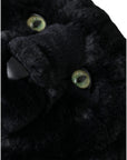 Dolce & Gabbana Exquisite Croc-Embossed Panther Shoulder Bag