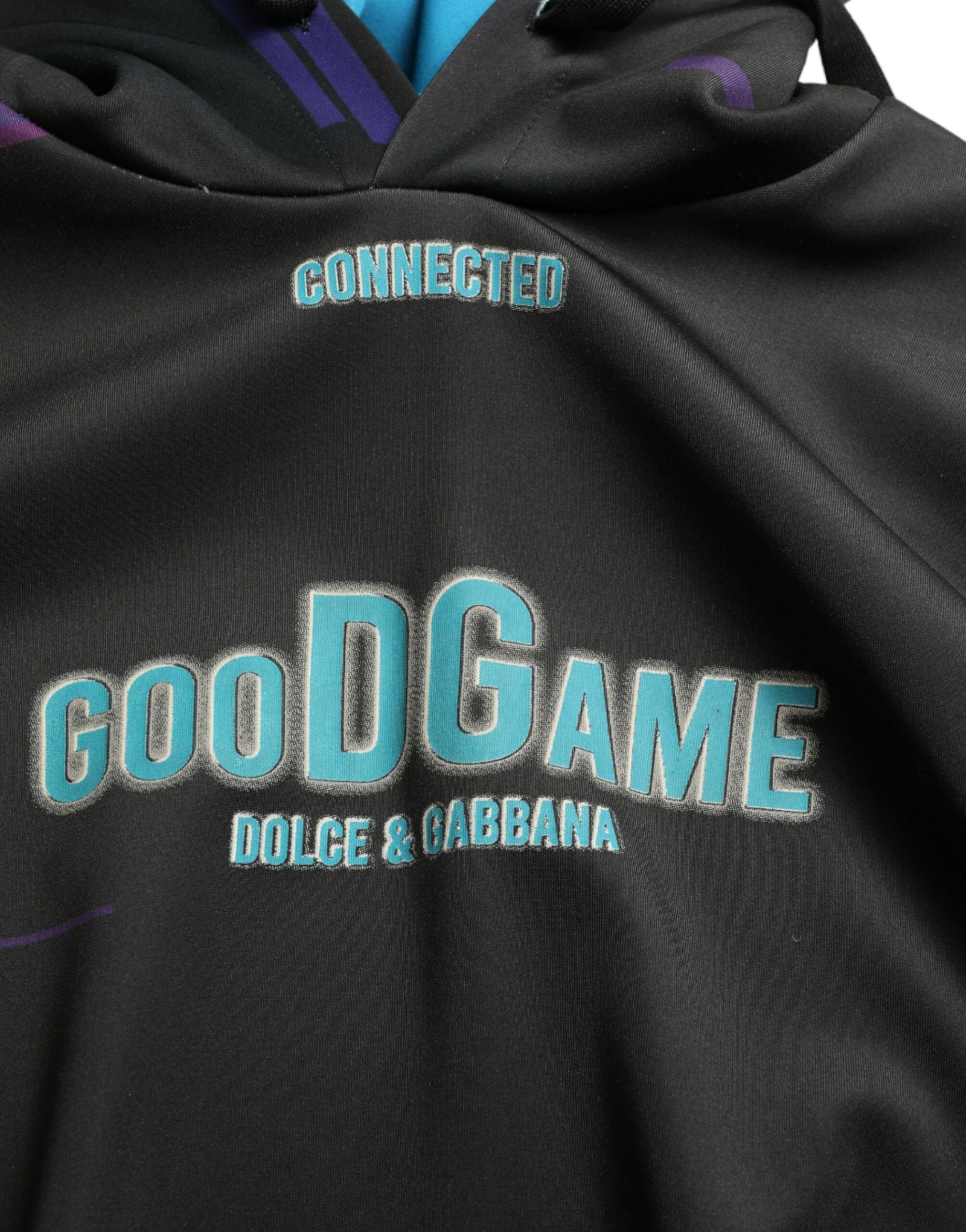 Dolce &amp; Gabbana Elegant Graphic Print Hooded Pullover