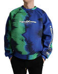 Dolce & Gabbana Multicolor Graphic Crew Neck Pullover Sweater