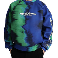 Dolce & Gabbana Multicolor Graphic Crew Neck Pullover Sweater