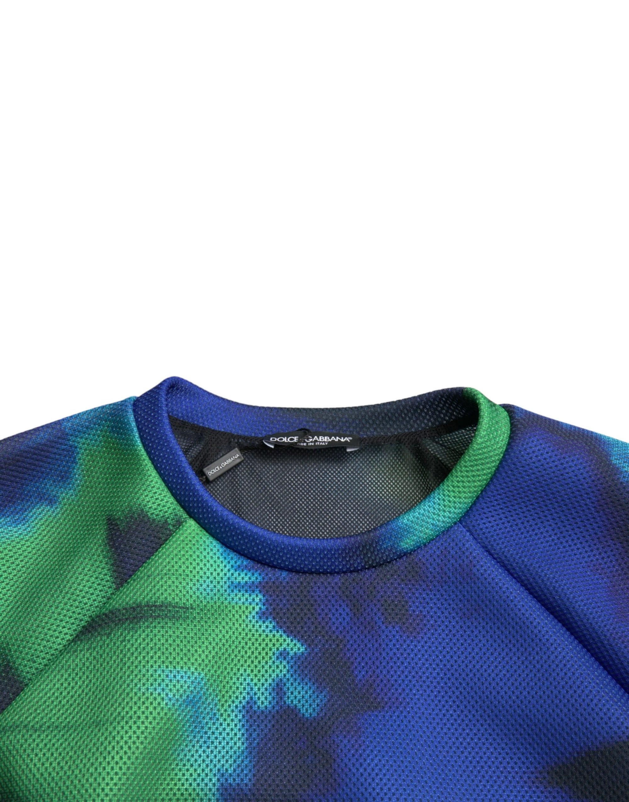 Dolce &amp; Gabbana Multicolor Graphic Crew Neck Pullover Sweater