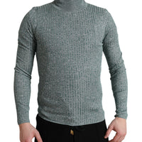 Dolce & Gabbana Elegant Green Turtleneck Pullover Sweater