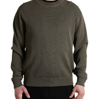 Dolce & Gabbana Elegant Green Crew Neck Sweater