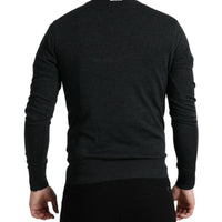 Dolce & Gabbana Elegant Gray Wool Pullover Sweater