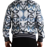 Dolce & Gabbana Multicolor Silk Bomber Jacket - Classic Elegance