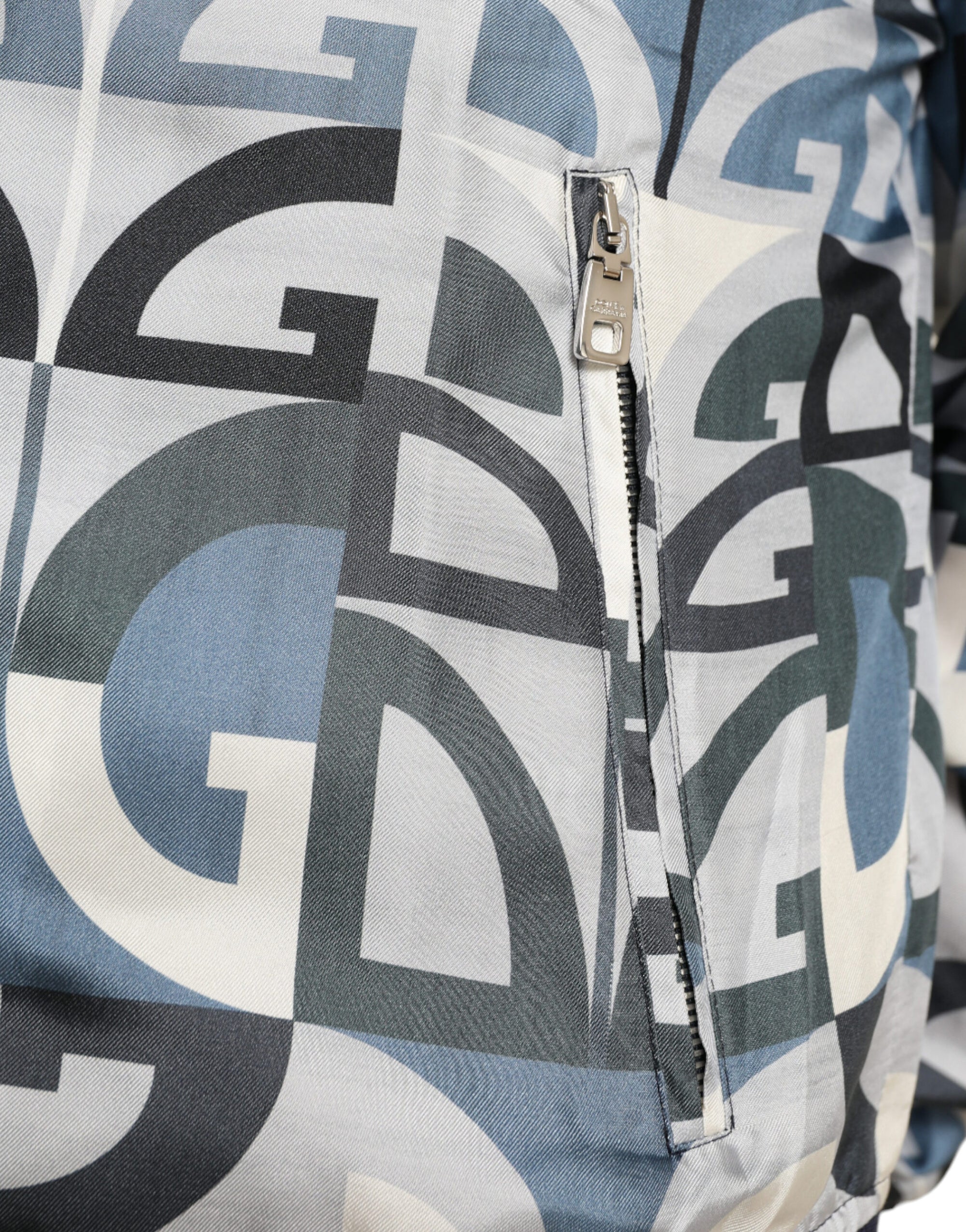 Dolce &amp; Gabbana Multicolor Silk Bomber Jacket - Classic Elegance