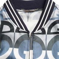 Dolce & Gabbana Multicolor Silk Bomber Jacket - Classic Elegance