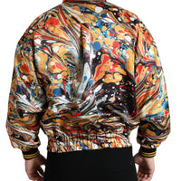 Dolce & Gabbana Colorful Abstract Bomber Jacket