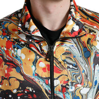 Dolce & Gabbana Colorful Abstract Bomber Jacket