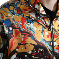 Dolce & Gabbana Colorful Abstract Bomber Jacket