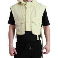 Dolce & Gabbana Sunshine Yellow Hooded Vest Jacket