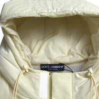 Dolce & Gabbana Sunshine Yellow Hooded Vest Jacket