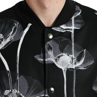 Dolce & Gabbana Elegant Floral-Print Bomber Jacket