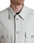 Dolce & Gabbana Elegant Floral Back Cotton Jacket