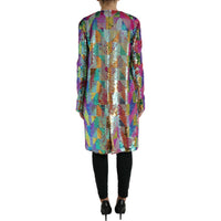 Dolce & Gabbana Multicolor Sequined Long Jacket