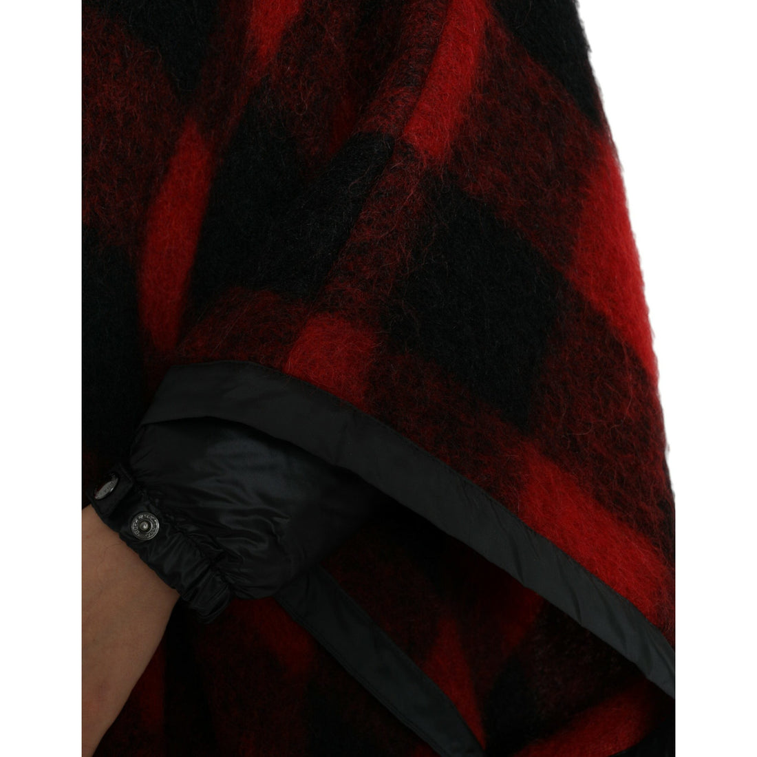 Dolce & Gabbana Elegant Buffalo Check Poncho Jacket