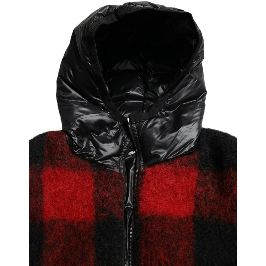 Dolce & Gabbana Elegant Buffalo Check Poncho Jacket