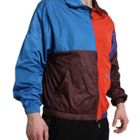 Dolce & Gabbana Multicolor Techno Fabric Windbreaker Jacket