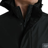 Dolce & Gabbana Sleek Black Windbreaker Jacket