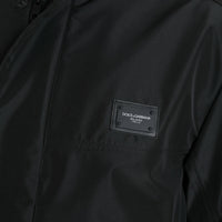 Dolce & Gabbana Sleek Black Windbreaker Jacket