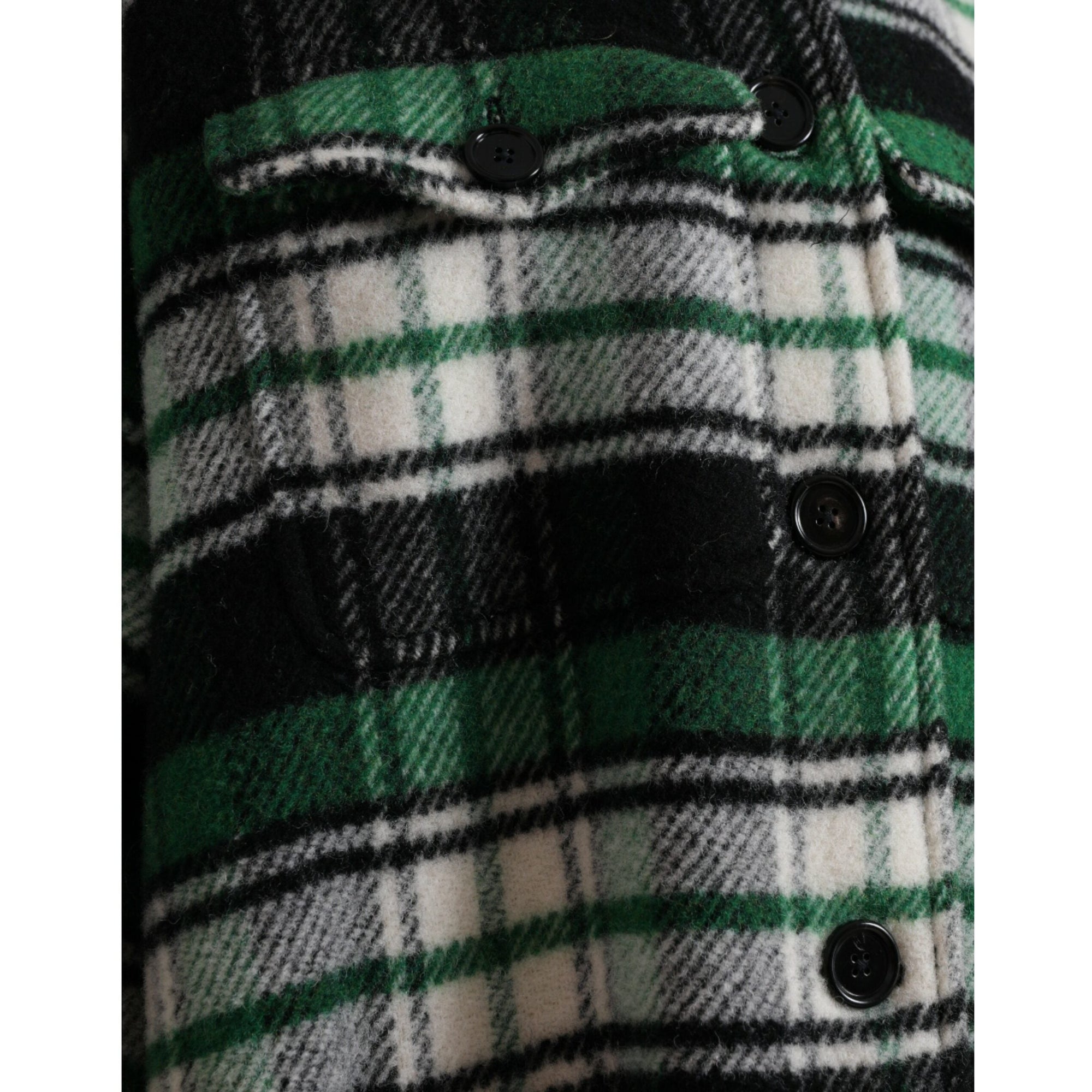 Dolce &amp; Gabbana Elegant Green Plaid Long Coat