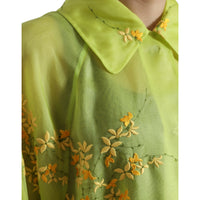 Dolce & Gabbana Elegant Floral Embroidered Silk Jacket