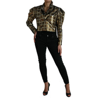 Dolce & Gabbana Multicolor Sequined Cropped Jacket