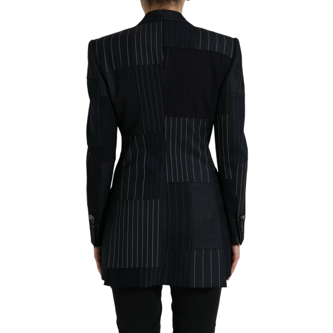 Dolce & Gabbana Elegant Striped Virgin Wool Blazer