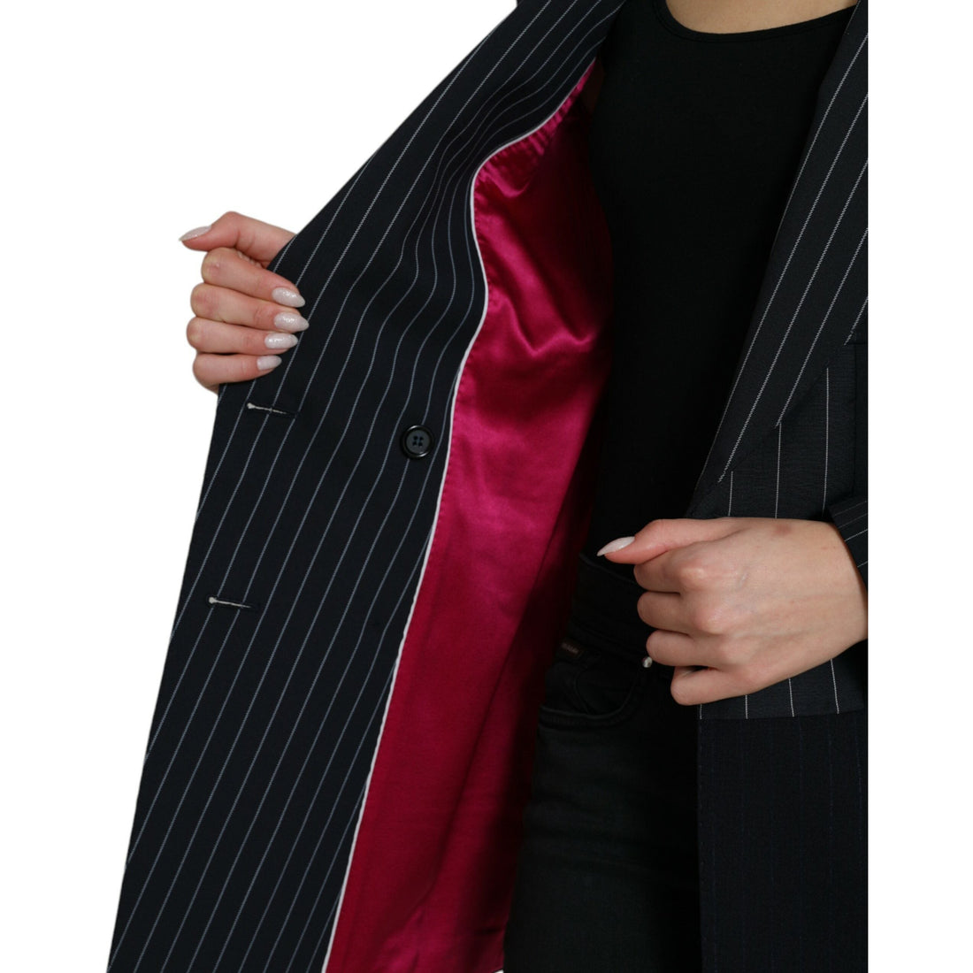 Dolce & Gabbana Elegant Striped Virgin Wool Blazer