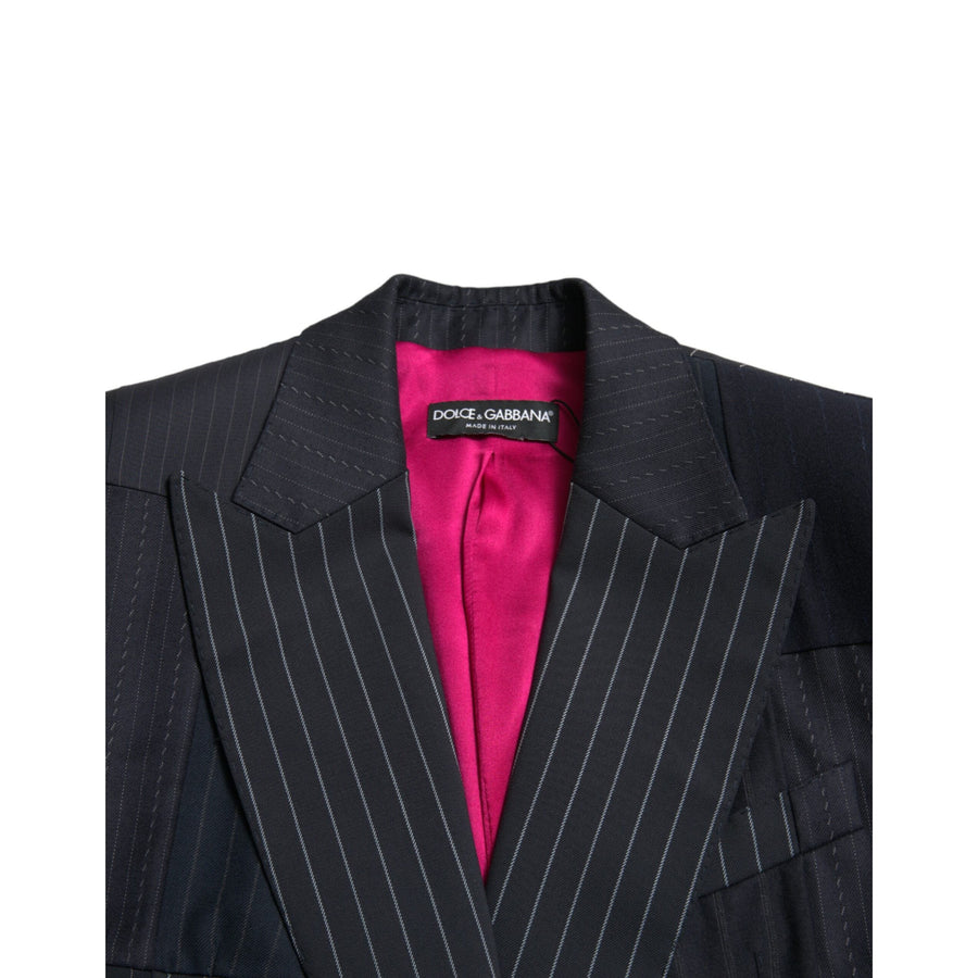 Dolce & Gabbana Elegant Striped Virgin Wool Blazer