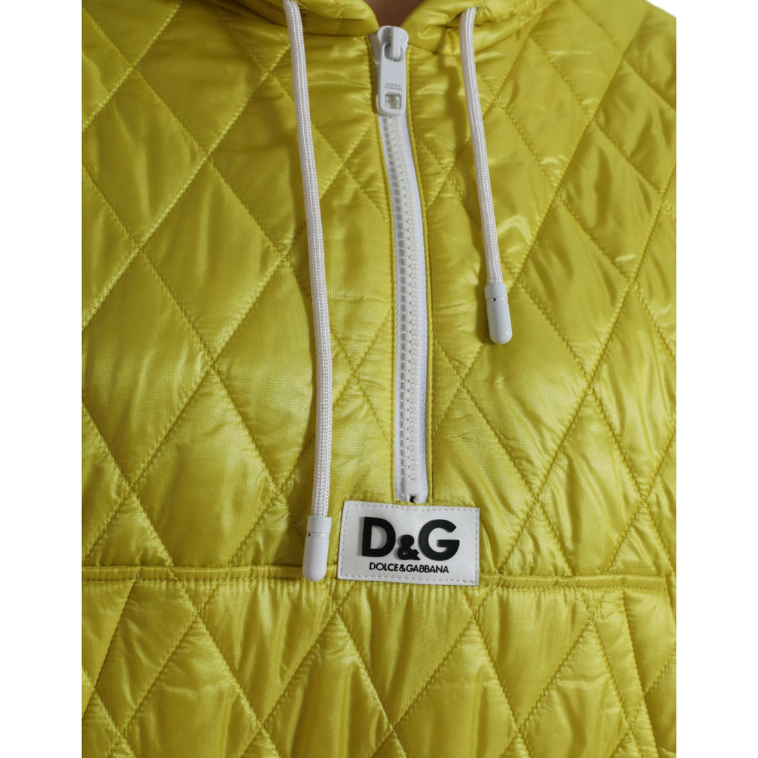 Dolce & Gabbana Radiant Yellow Hooded Jacket