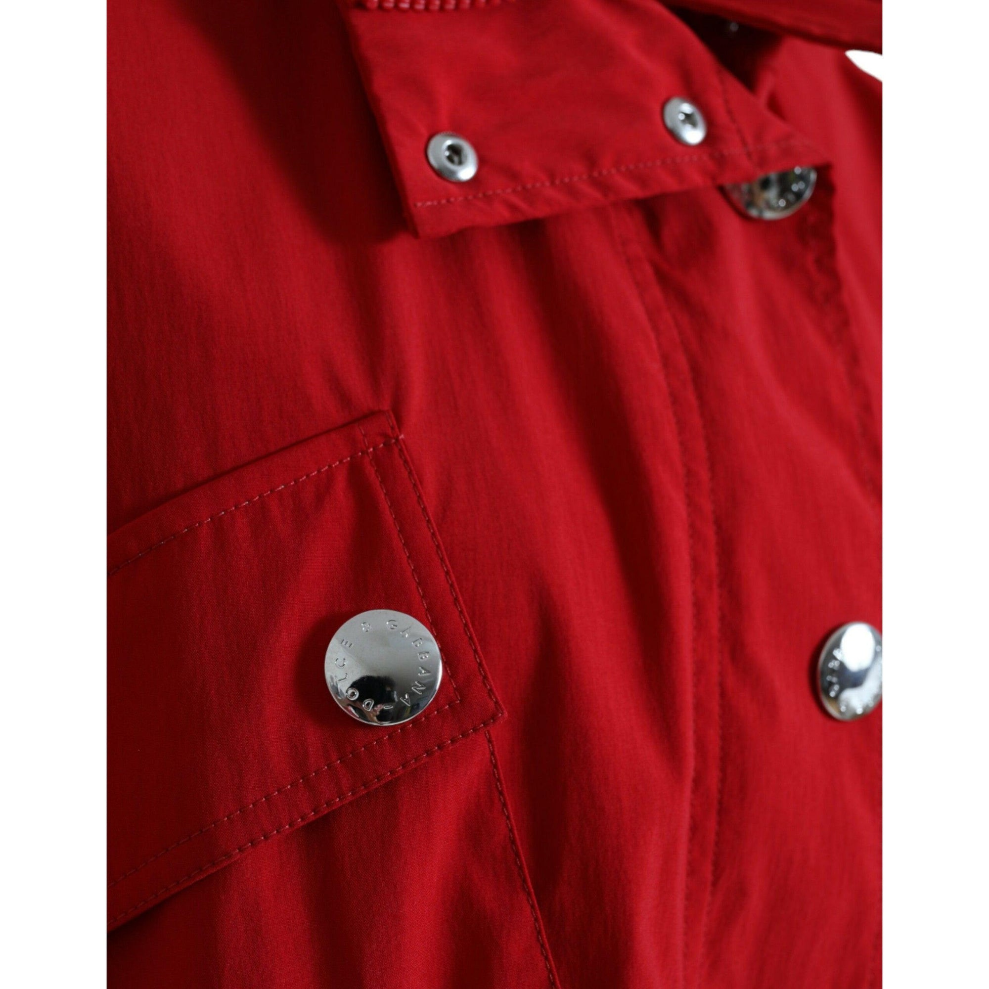 Dolce &amp; Gabbana Elegant Red Long Sleeve Jacket