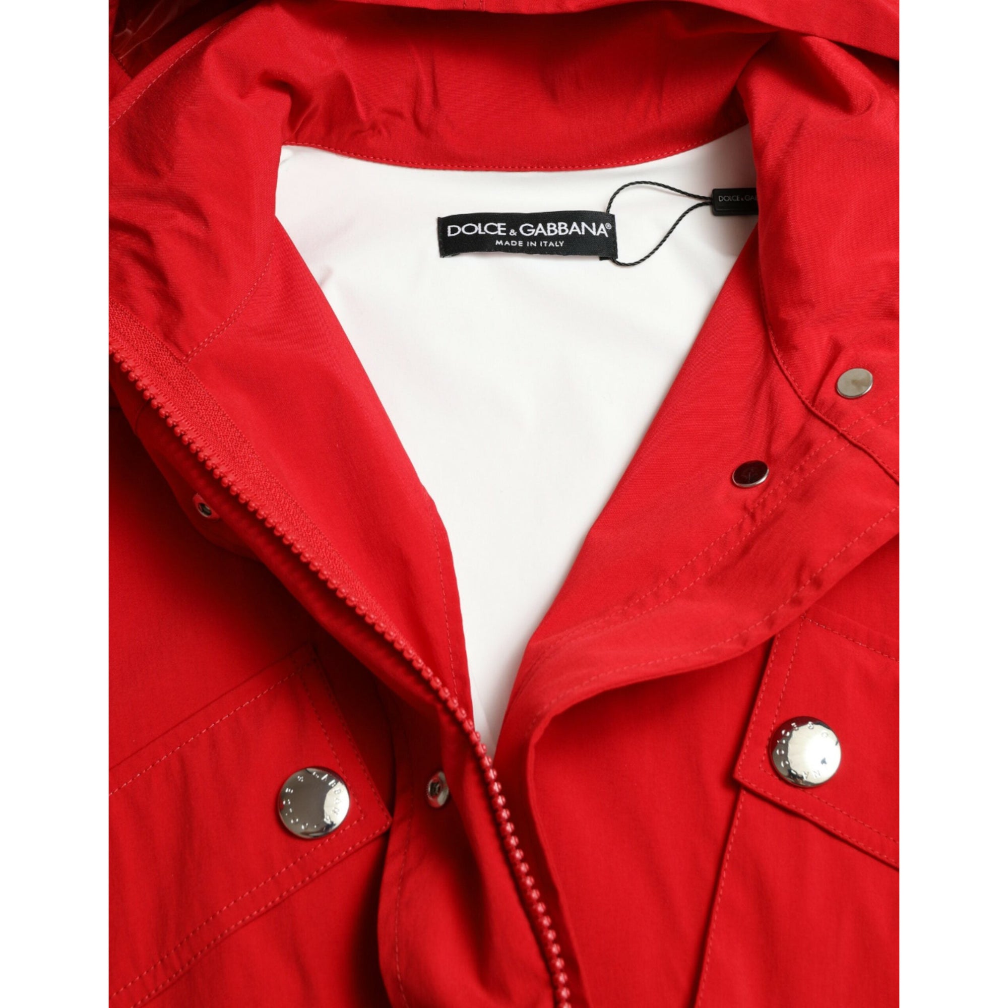 Dolce &amp; Gabbana Elegant Red Long Sleeve Jacket