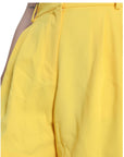 Dolce & Gabbana Elegant High Waist Bermuda Shorts in Sunny Yellow