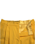 Dolce & Gabbana Elegant High Waist Bermuda Shorts in Sunny Yellow