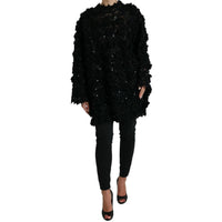 Dolce & Gabbana Sequin Embellished Black Pullover