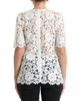 Dolce & Gabbana Elegant White Lace Blouse