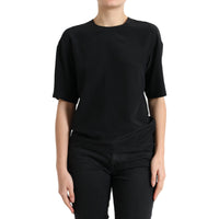 Dolce & Gabbana Elegant Silk Blend Round Neck Blouse