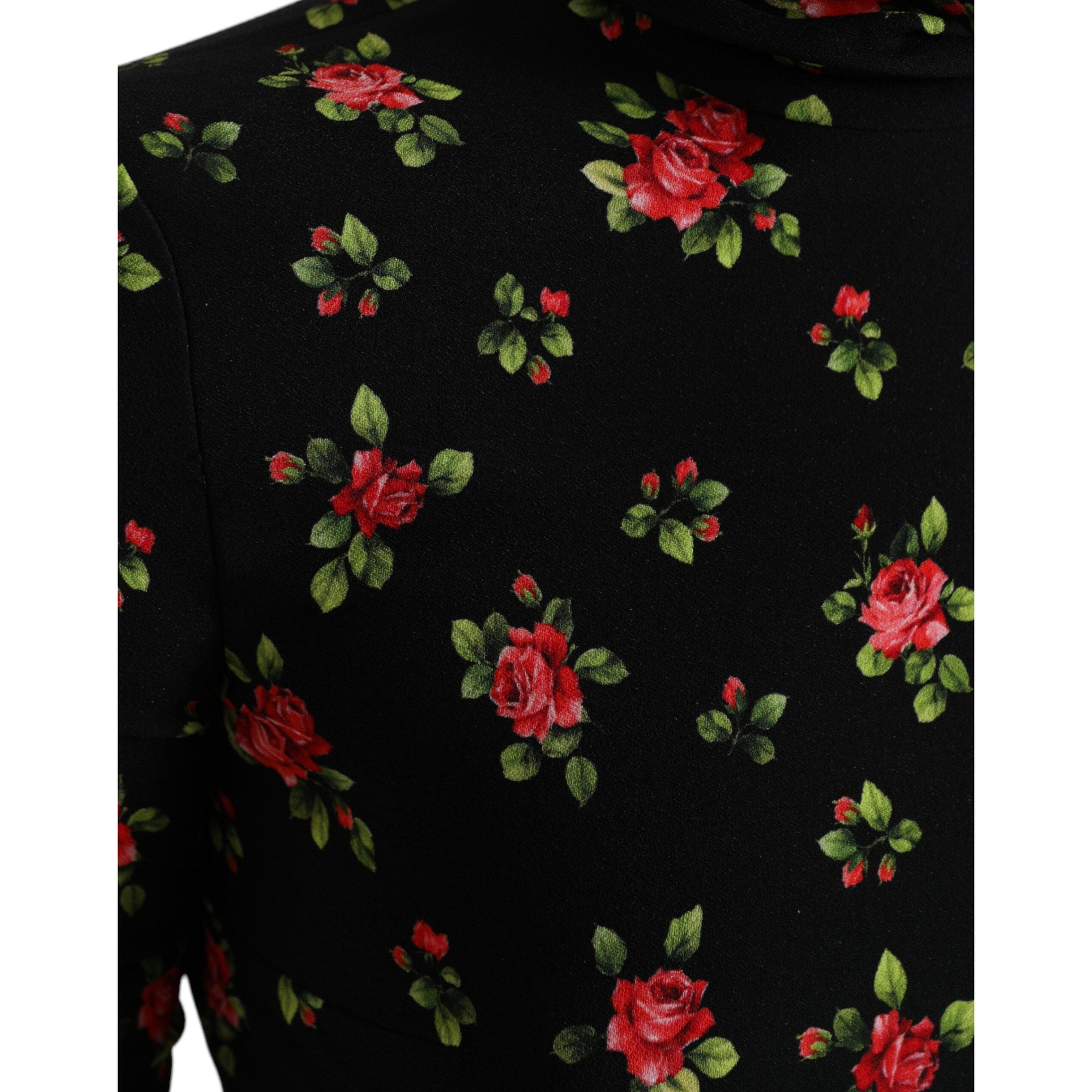 Dolce &amp; Gabbana Elegant Floral Silk Blend Top