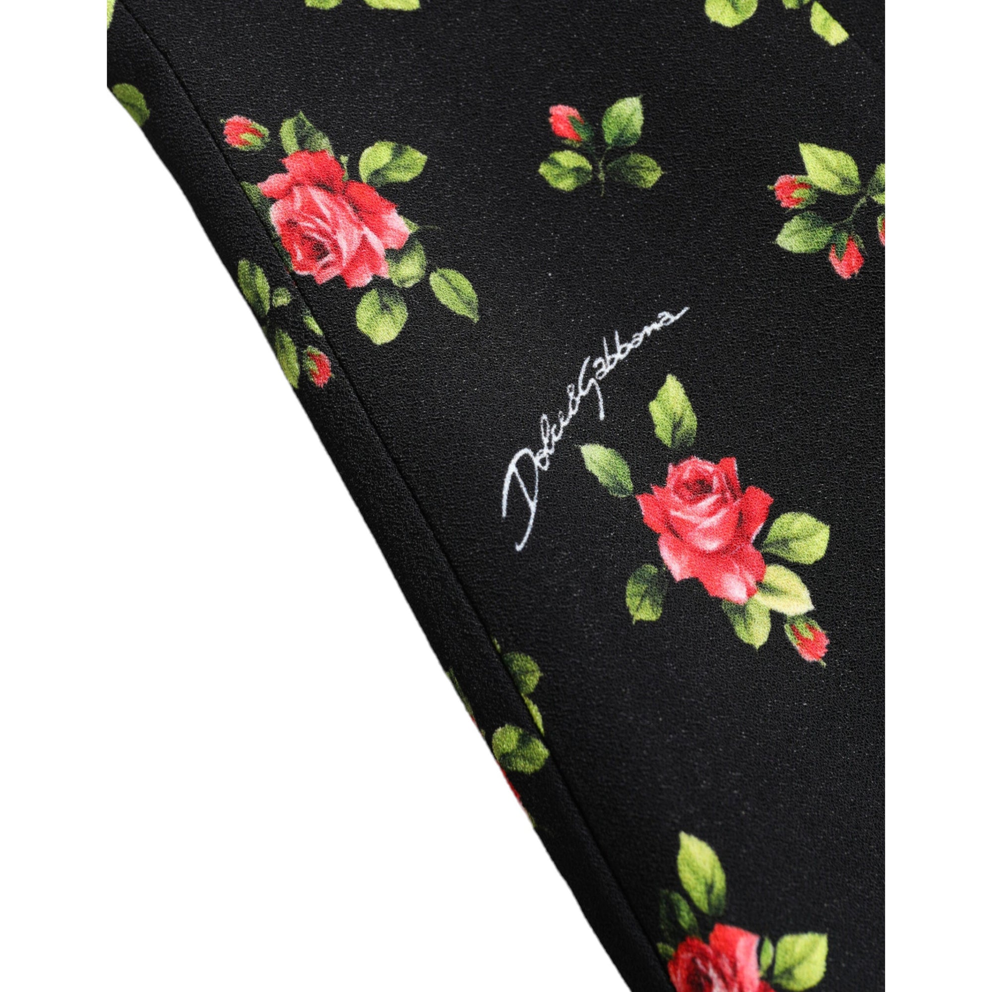 Dolce &amp; Gabbana Elegant Floral Silk Blend Top