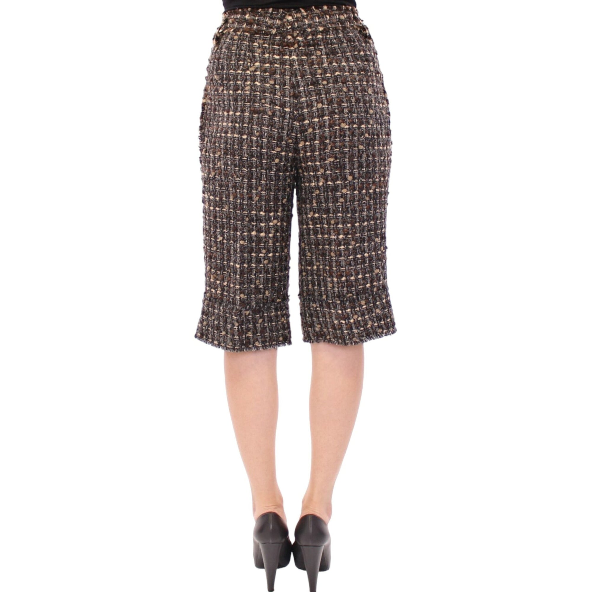 Dolce &amp; Gabbana Elegant Multicolor Wool Blend Shorts