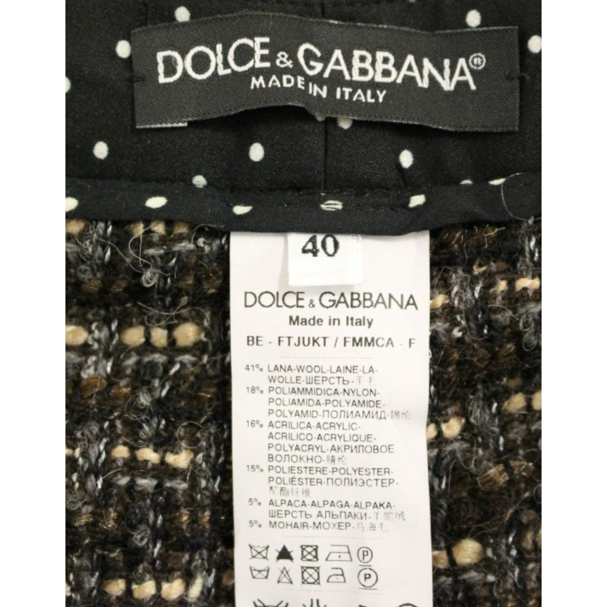 Dolce &amp; Gabbana Elegant Multicolor Wool Blend Shorts