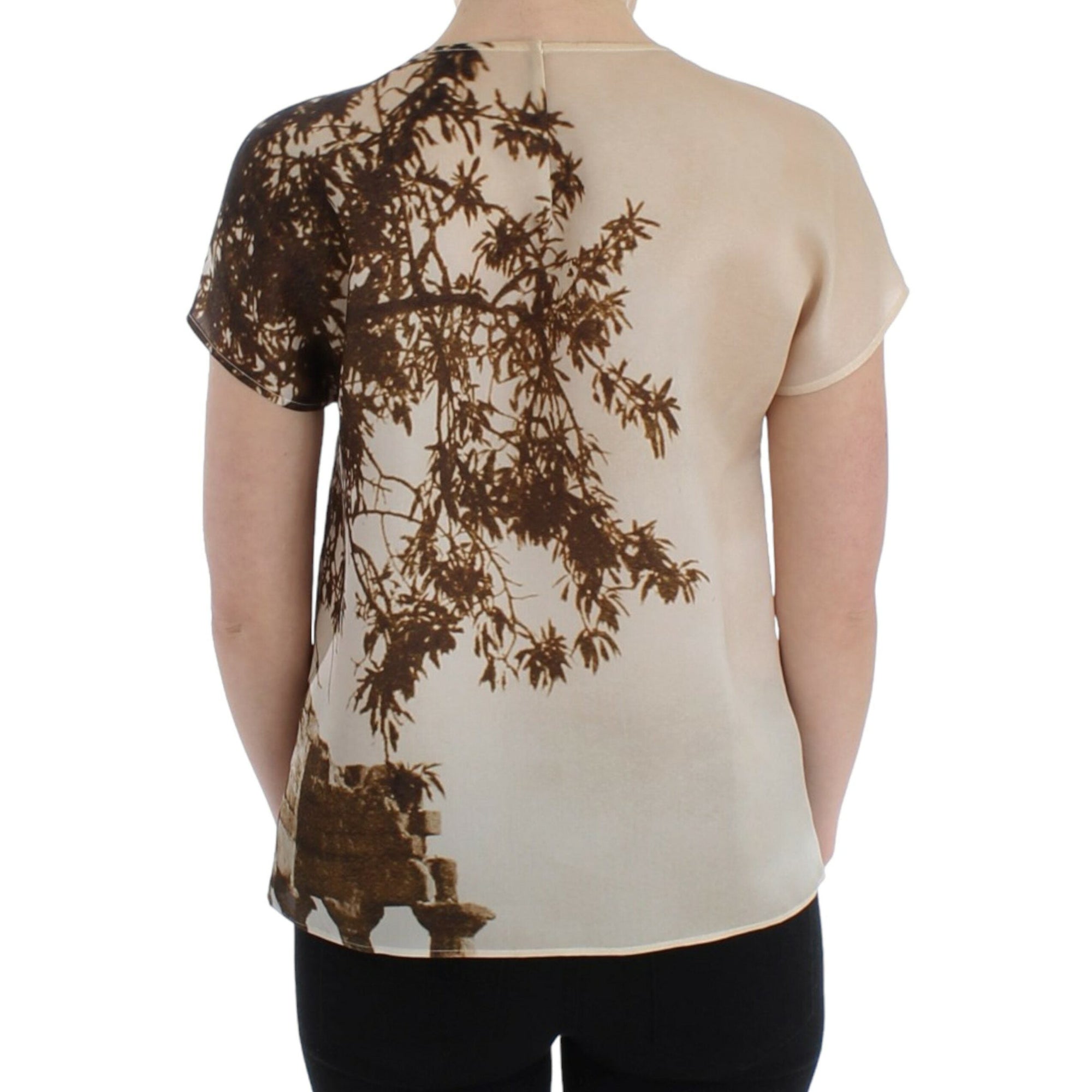 Dolce &amp; Gabbana Enchanted Sicily Taormina Print Silk Blouse