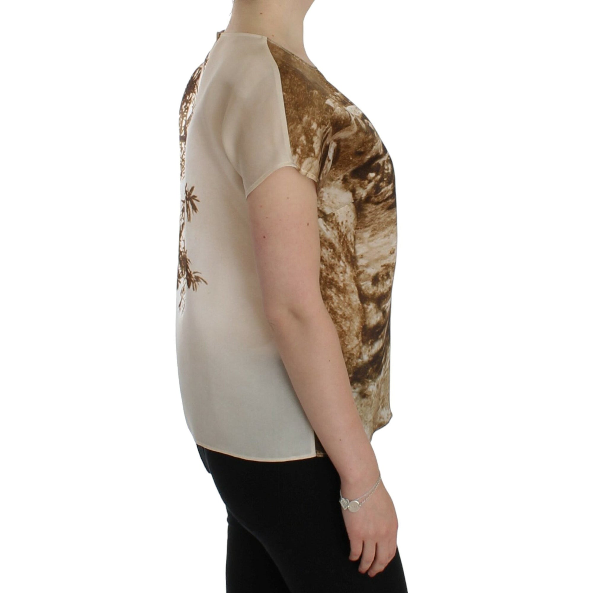 Dolce &amp; Gabbana Enchanted Sicily Taormina Print Silk Blouse