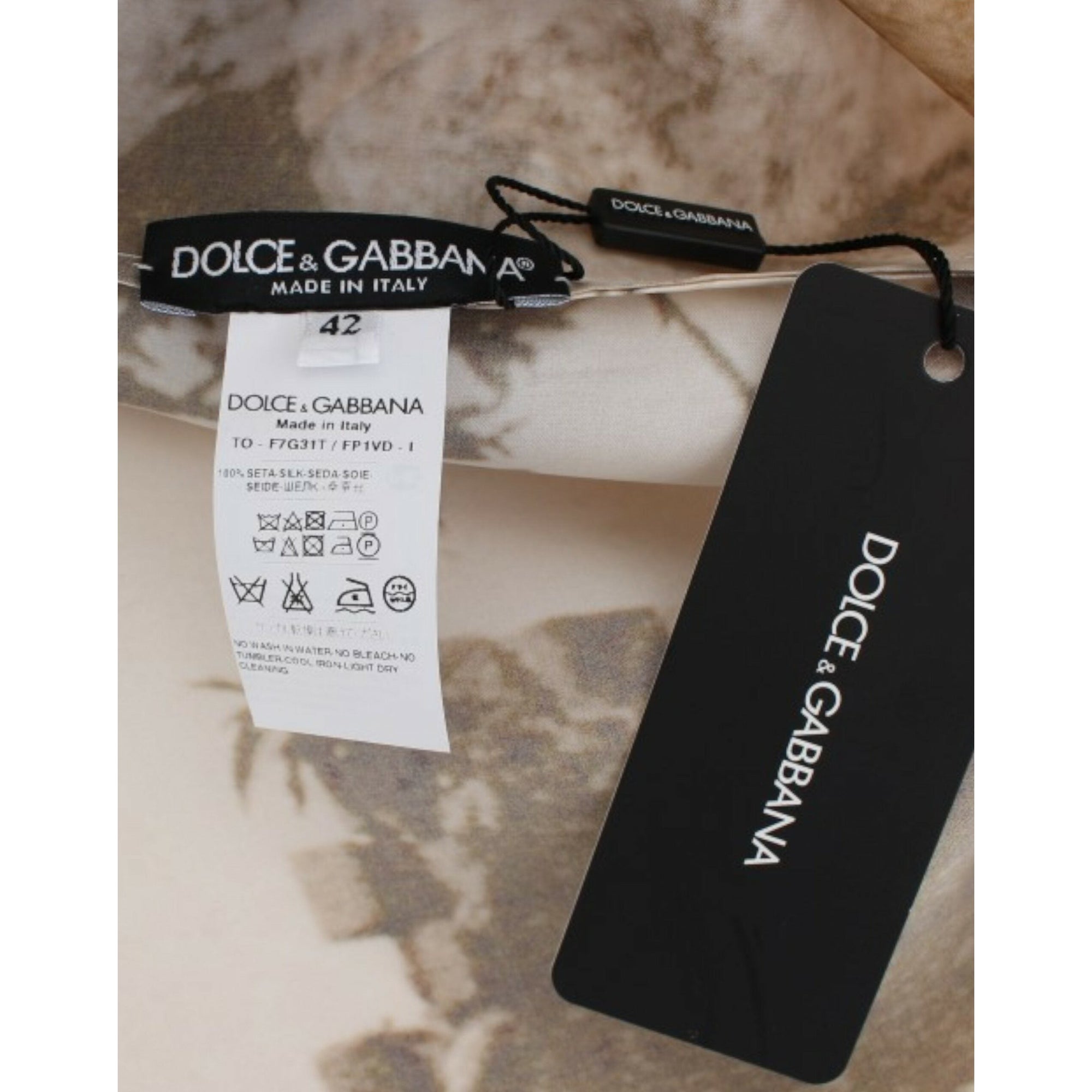 Dolce &amp; Gabbana Enchanted Sicily Taormina Print Silk Blouse